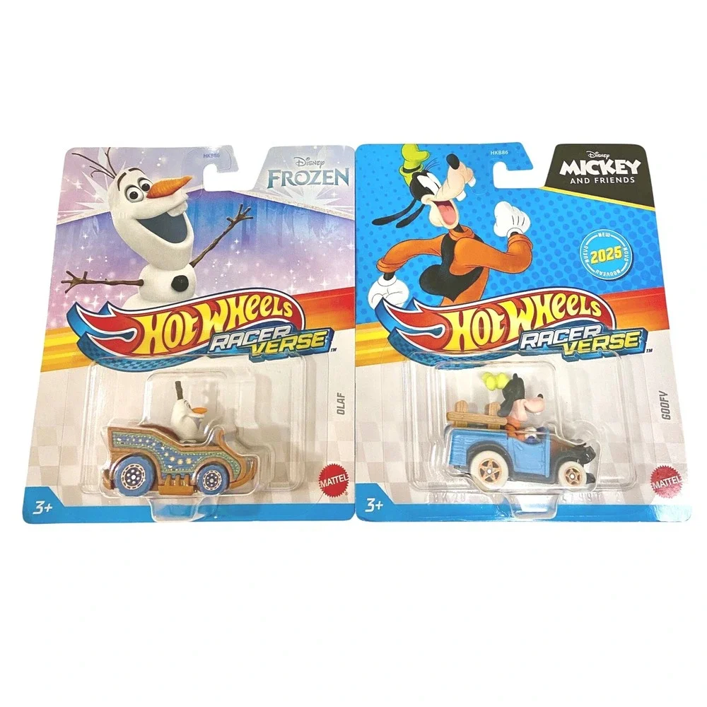 OLAF & GOOFY Disney‎ Hot Wheels Racer Verse Character Cars